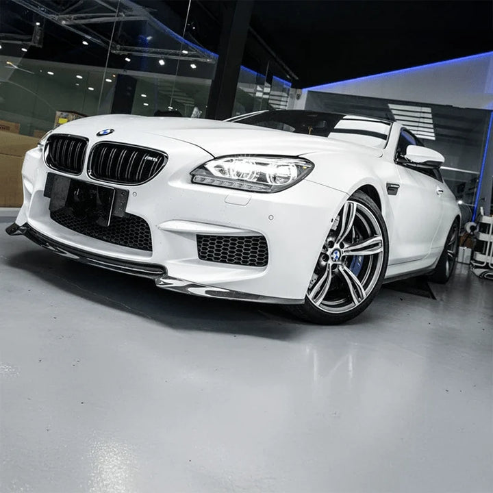 Carbon fibre front splitter V1 for BMW M6 F06 F12 F13 fitted