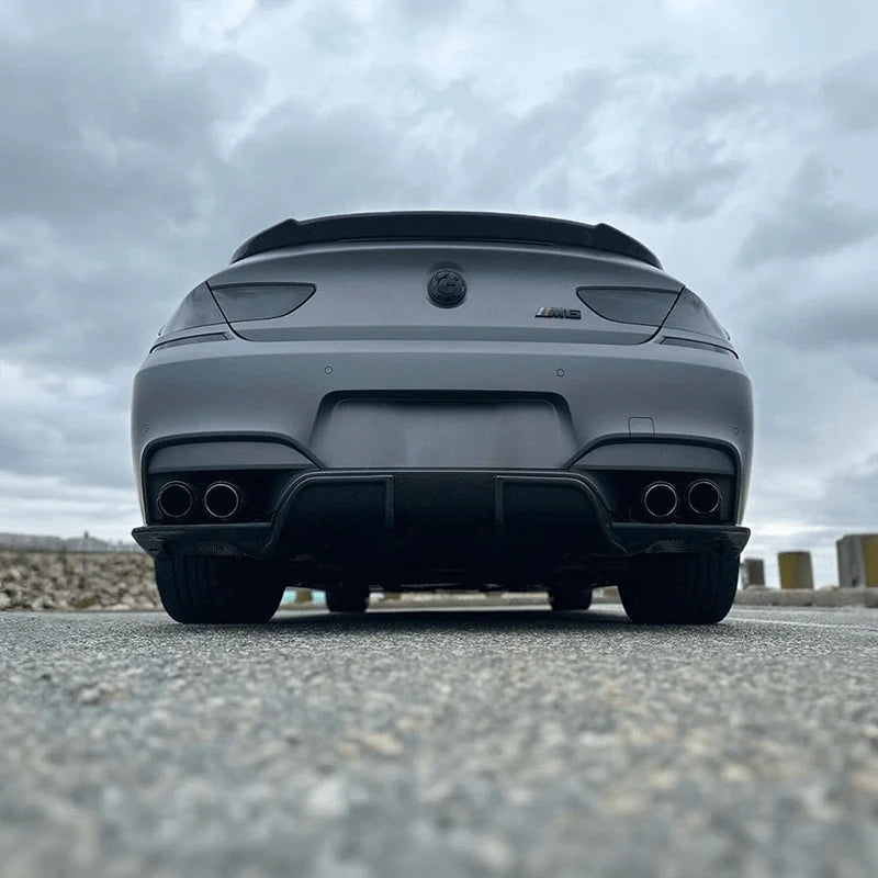 BMW M6 F13 carbon fibre body kit V1 showing diffuser