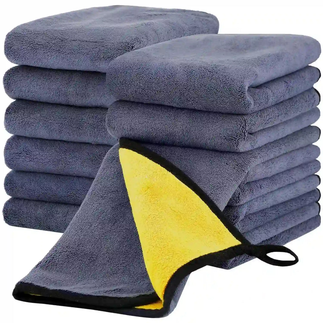 500GSM Microfibre Car Cleaning Towel — Double-Sided, Premium Detailing Cloth