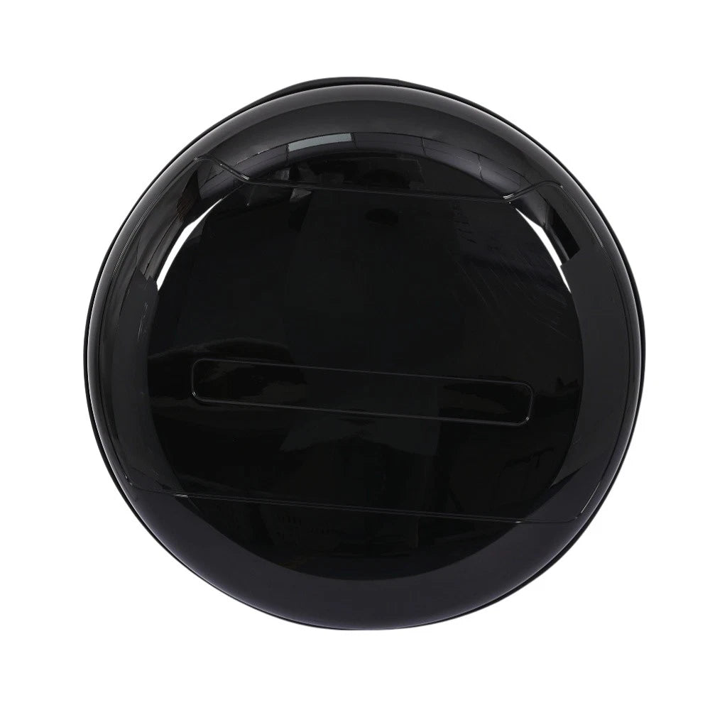 Land Rover Defender gloss black spare wheel cover rear view