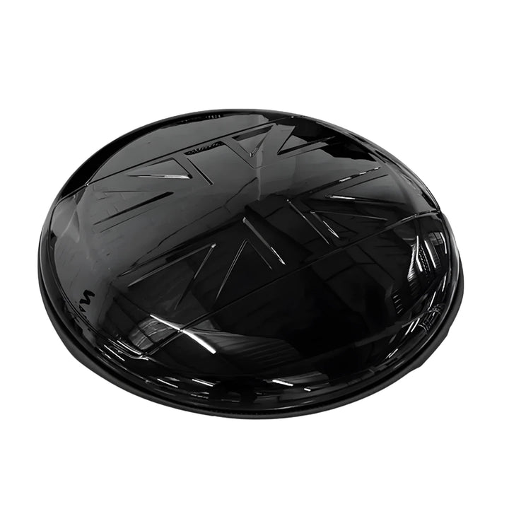 Land Rover Defender gloss black spare wheel cover V2 UK flag design