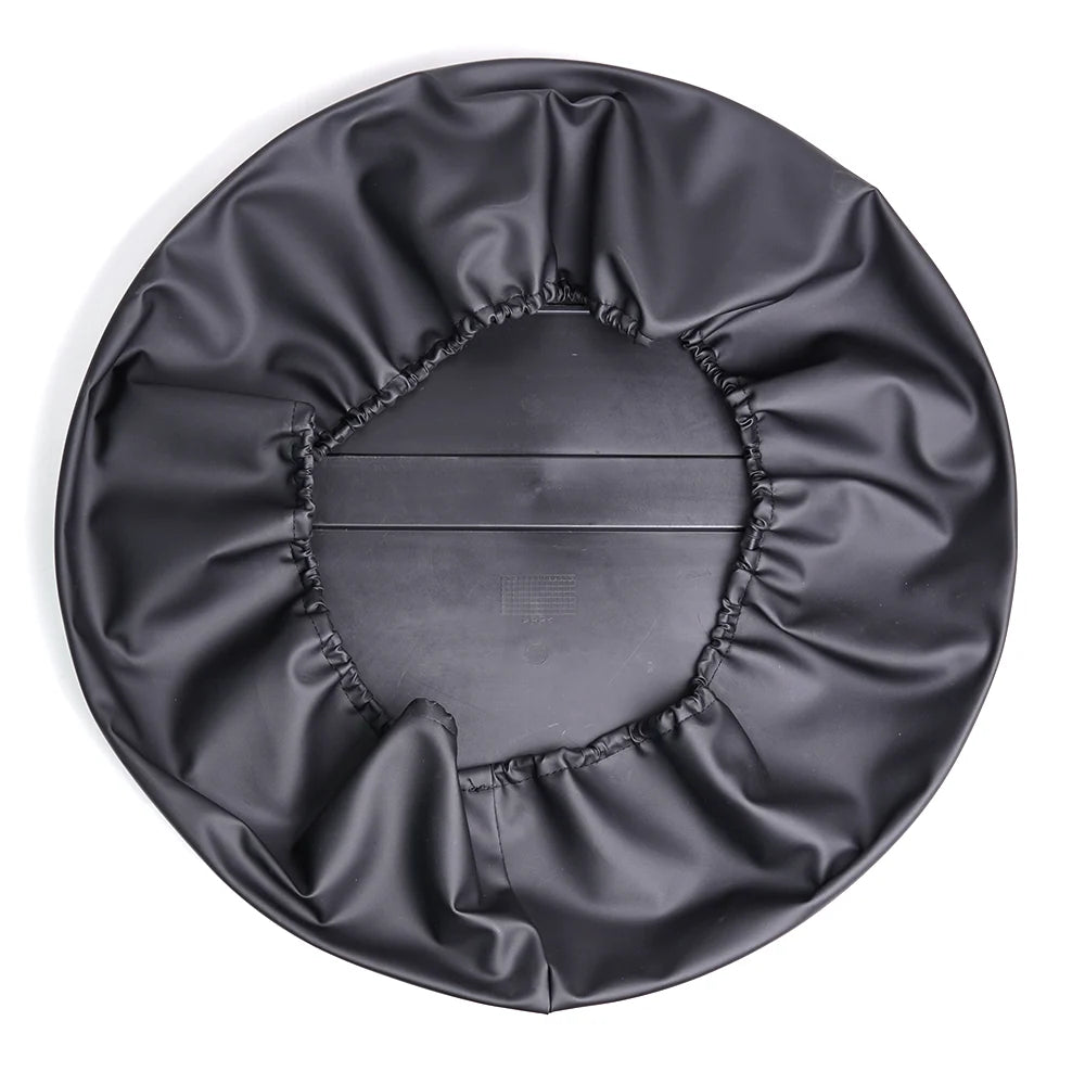 Spare wheel cover V3 for Defender 110 90 130 black silver finish