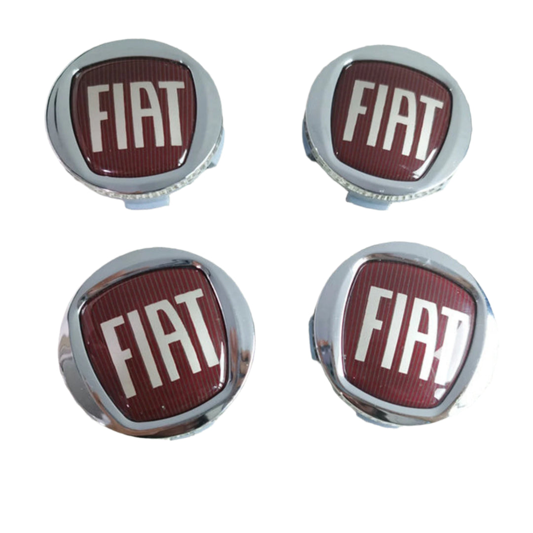 Set of 4 Fiat Alloy Wheel Centre Caps - 60mm | AutoCap Solutions