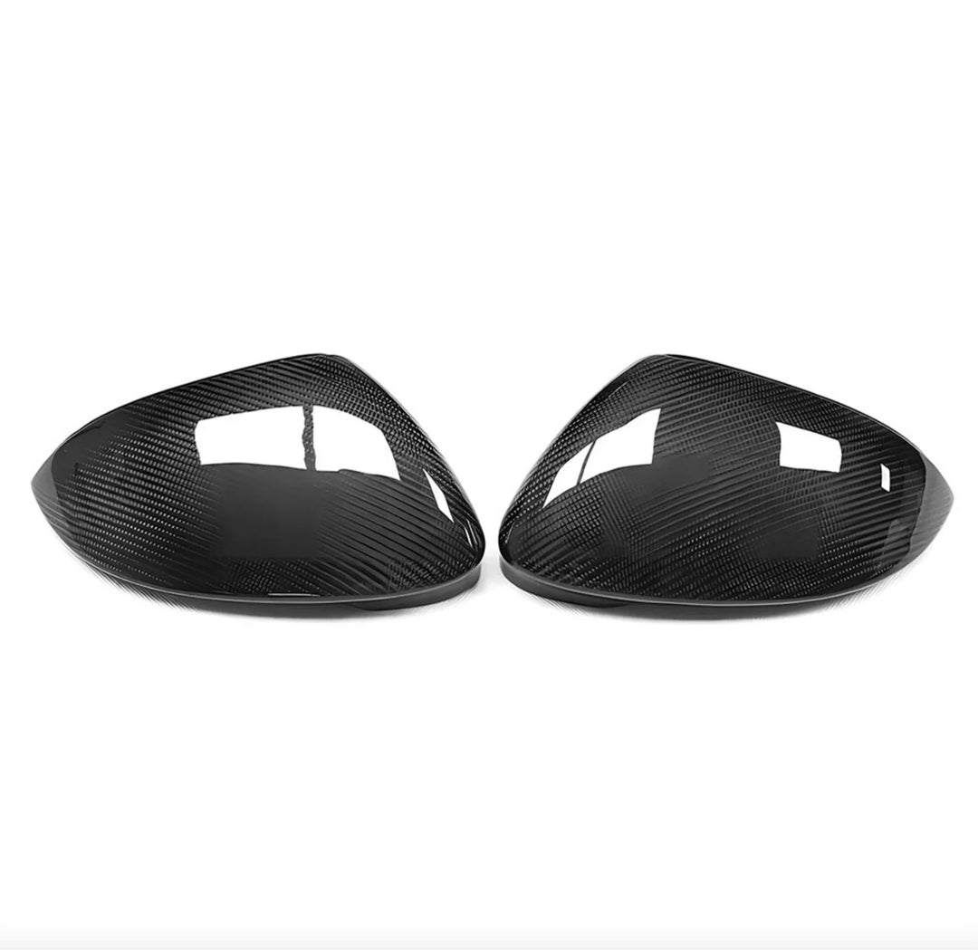 Carbon Fibre Wing Mirror Covers For VW Golf Mk8 — Direct Replacement (2019+)