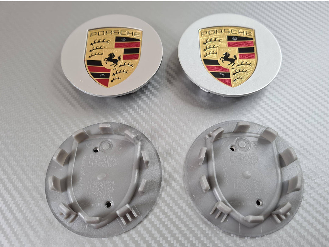 Porsche Wheel Alloy Wheel Centre Caps | Silver 76mm - AutoCap Solutions