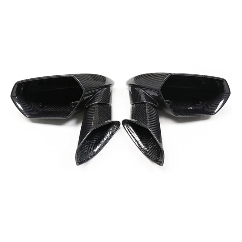 Lamborghini Huracán EVO dry carbon fibre mirror caps close-up