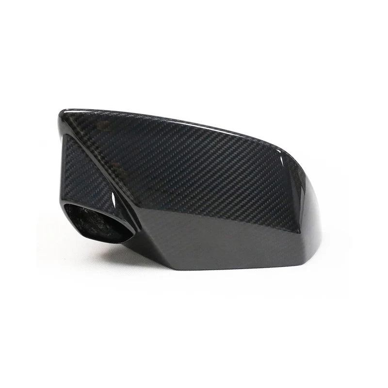Dry carbon fibre mirror cover for Lamborghini Huracán showing weave pattern