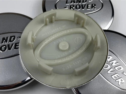 Set of 4 Silver Alloy Wheel Centre Caps For Land Rover Badges Tuning - 63mm | AutoCap Solutions