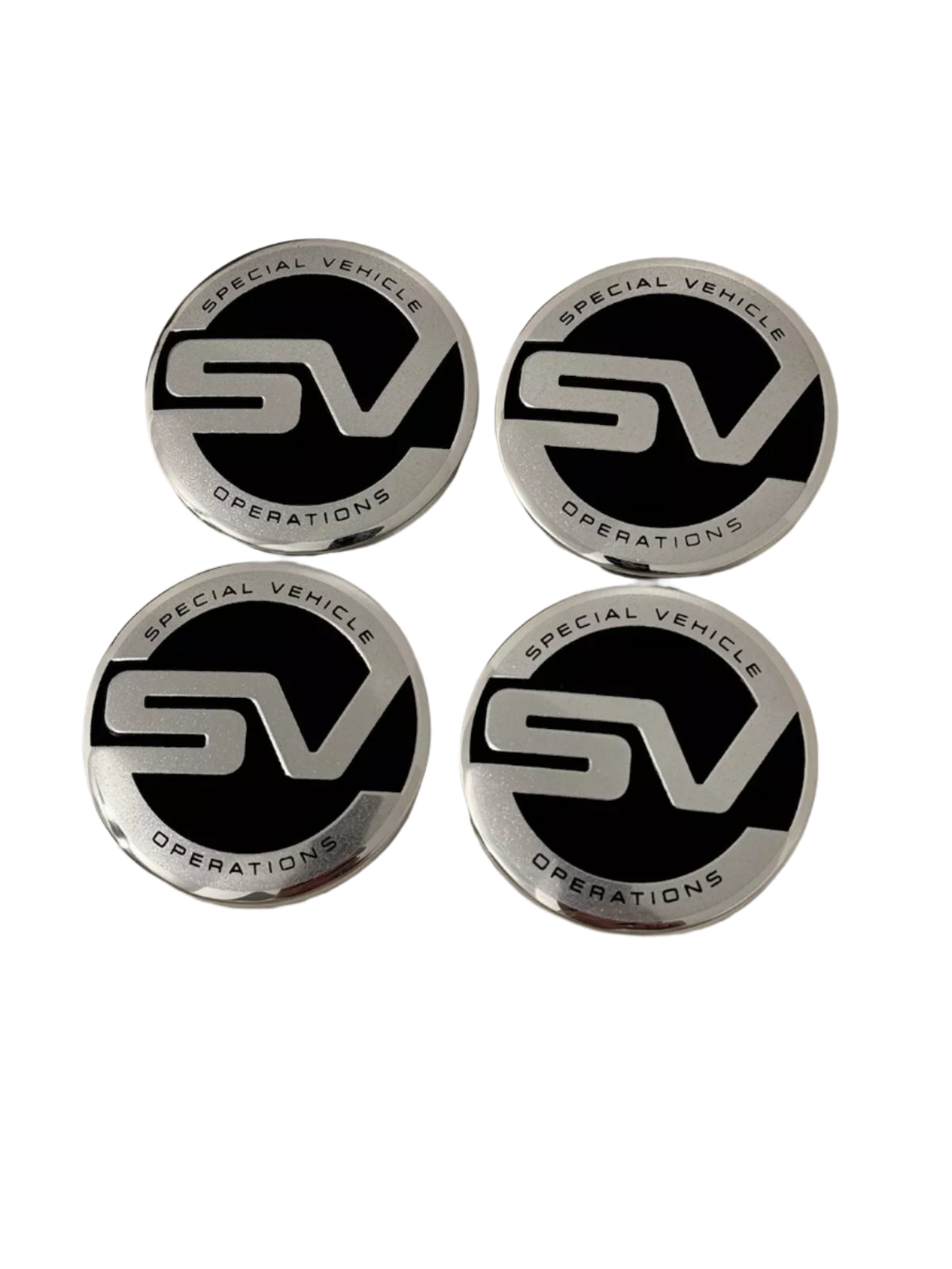 Range Rover SV Black Centre Caps 63mm | AutoCap Solutions