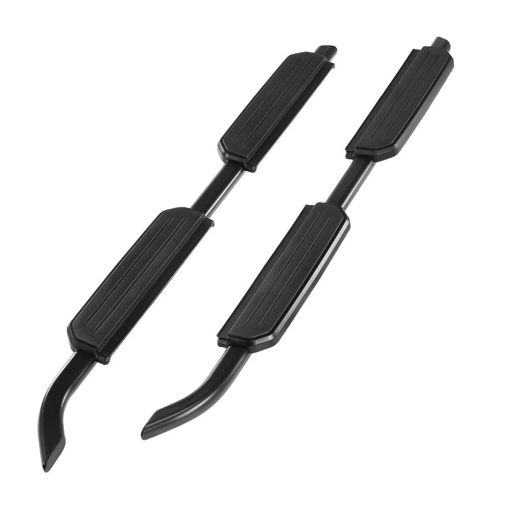 Land Rover Defender 110 L663 black side steps running boards pair