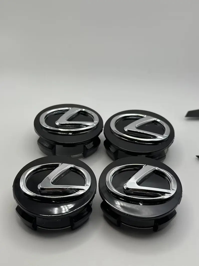 Lexus Wheel Centre Caps Black - 62mm | AutoCap Solutions