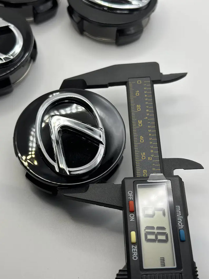 Lexus Wheel Centre Caps Black - 62mm | AutoCap Solutions