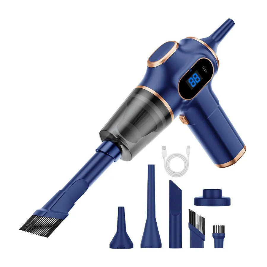 Cordless Handheld Car Vacuum Cleaner — HEPA Filter, 60W, Li-Ion