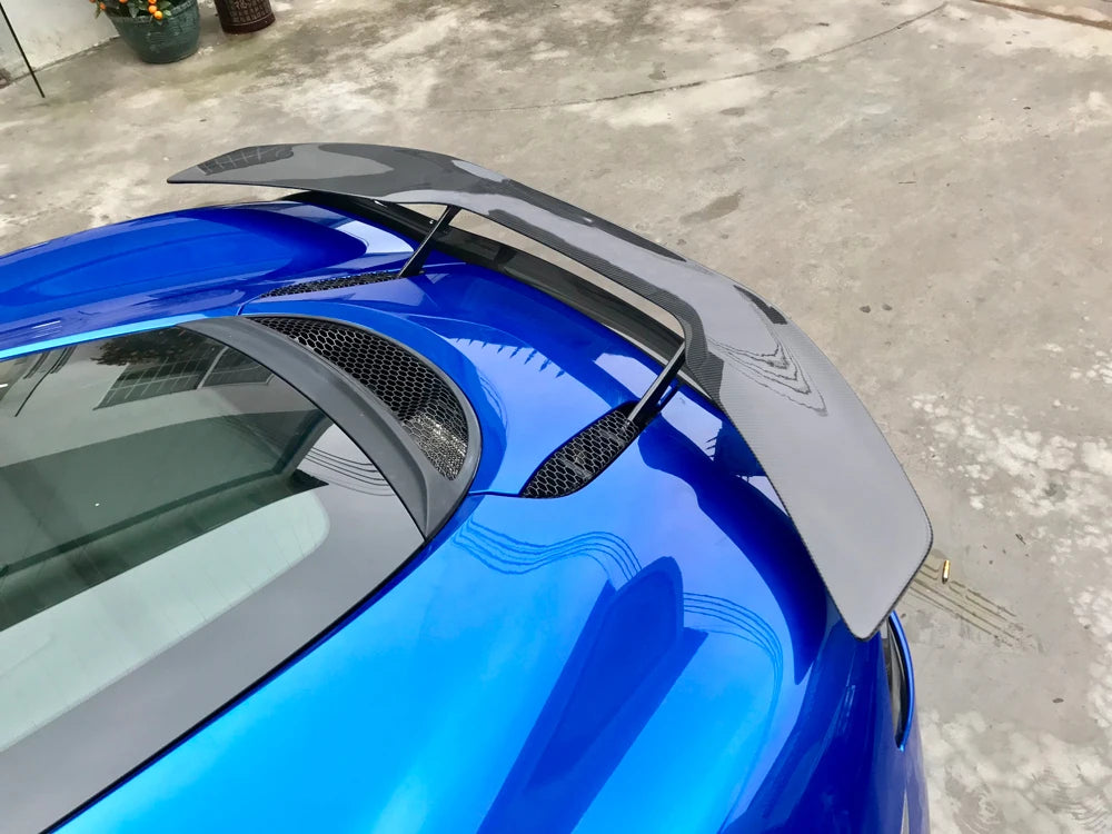 McLaren 570GT carbon fibre spoiler installed