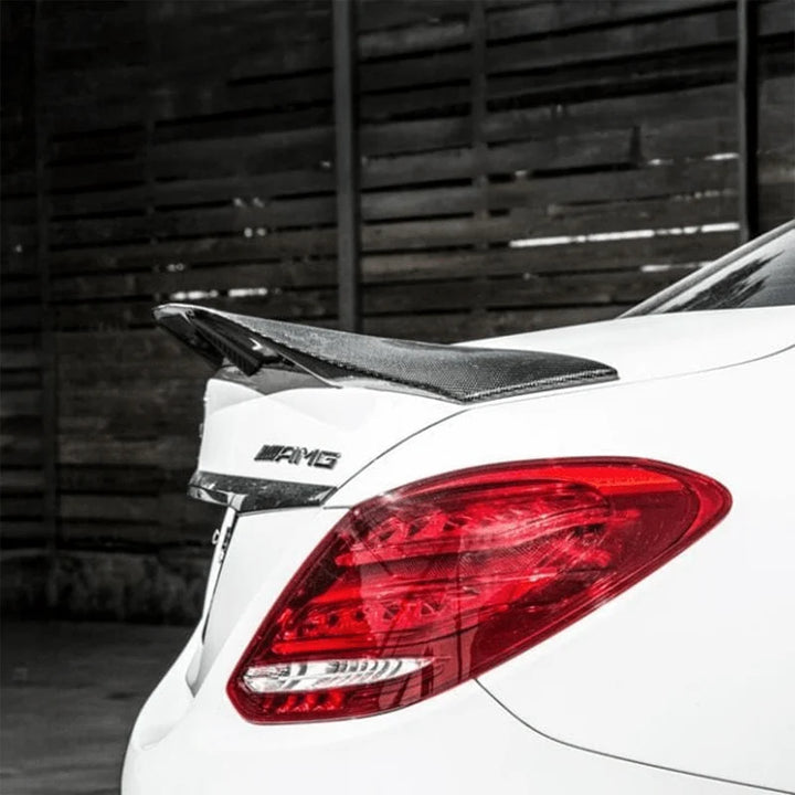 Mercedes-Benz W205 C63 saloon with carbon fibre boot spoiler, rear view