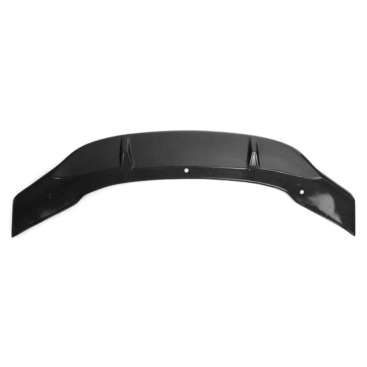 Carbon fibre rear spoiler for Mercedes-Benz W205 on a plain background