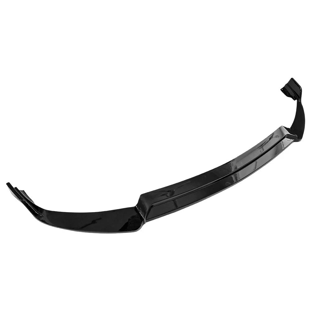 Gloss black front splitter for Mercedes-Benz C-Class W205 AMG Line, front three-quarter view