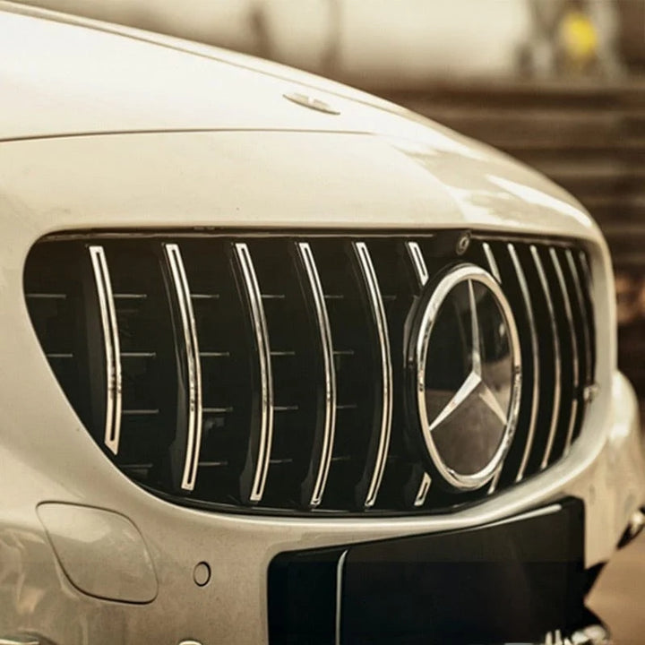 Mercedes-AMG C63 W205 vertical slat front grille V1 chrome