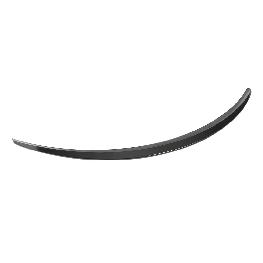 Gloss black ABS rear spoiler for Mercedes C-Class Coupe on a plain background