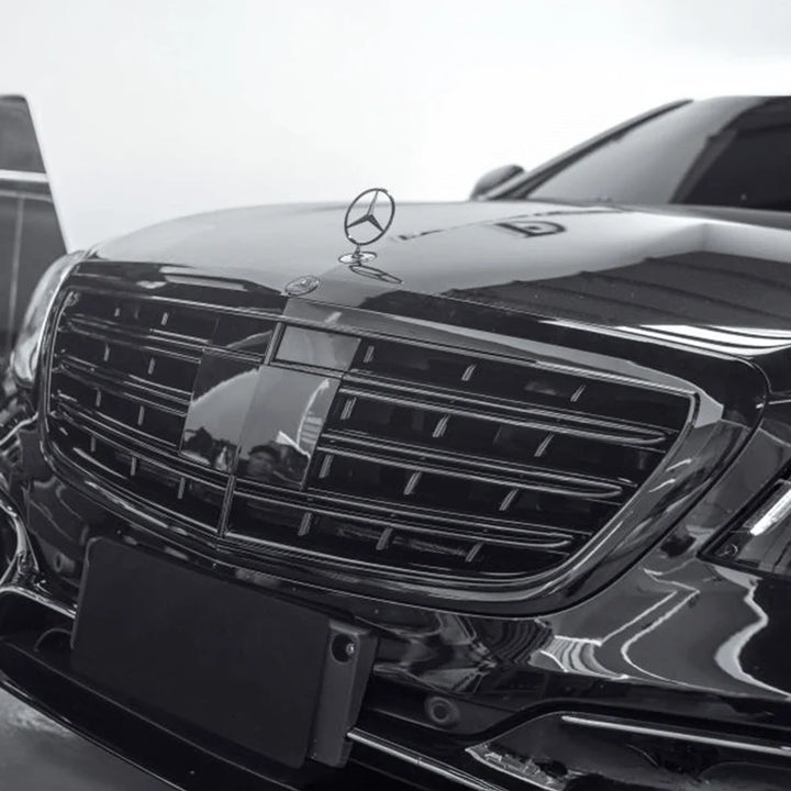 Mercedes-Benz S-Class W222 V1 front grille in gloss black