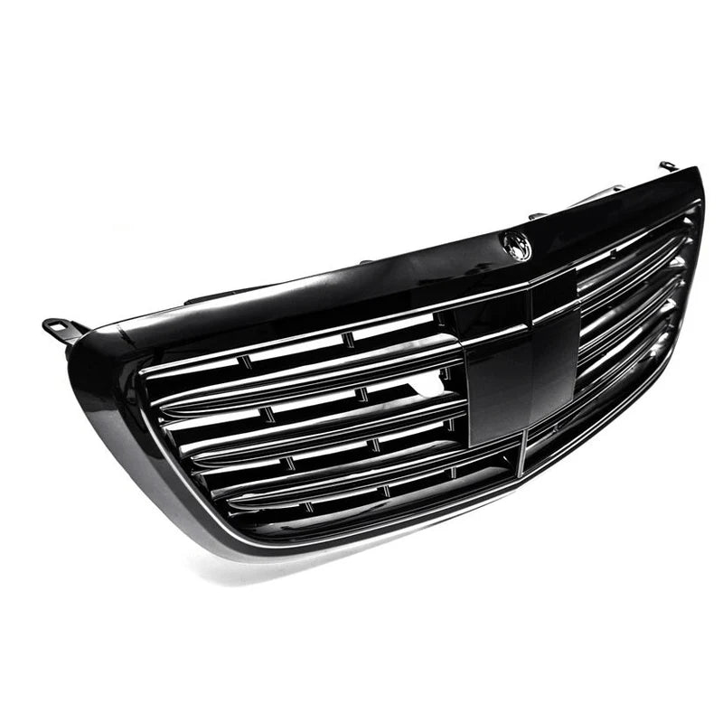 Gloss black V1 grilles for Mercedes S-Class W222 three quarter view