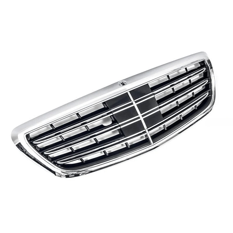 Close-up of the grille finish on a Mercedes-AMG S63 W222