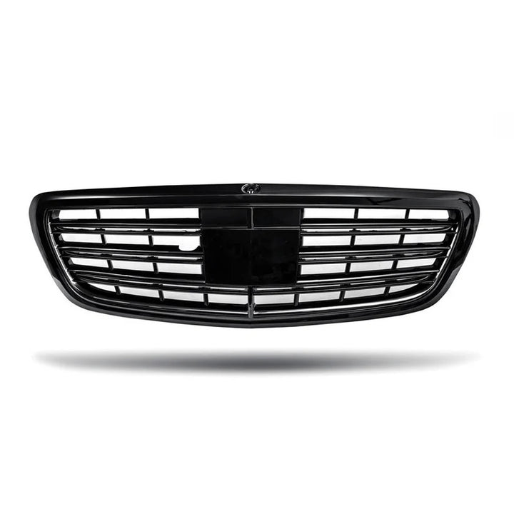 Mercedes-AMG S63 W222 gloss black front grille, front view