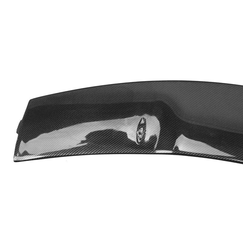 Mercedes W176 carbon fibre rear spoiler V2 close-up showing weave