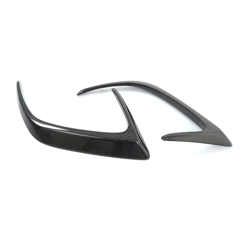 Mercedes C63 C63S W205 Coupé rear bumper carbon fibre canards pair