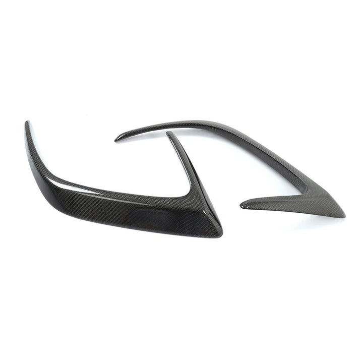 Mercedes C63 C63S W205 Coupé rear bumper carbon fibre canards pair