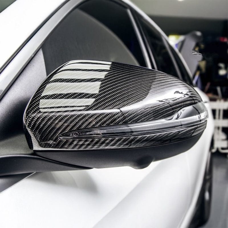 Mercedes-Benz C-Class, C43 AMG &amp; C63 AMG W205/S205/C205/A205 Dry Carbon Fibre Replacement Mirror Covers V1 (2014-2023)