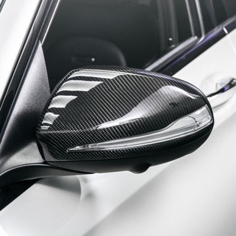 Mercedes-Benz E53 AMG W213 fitted with dry carbon fibre mirror covers