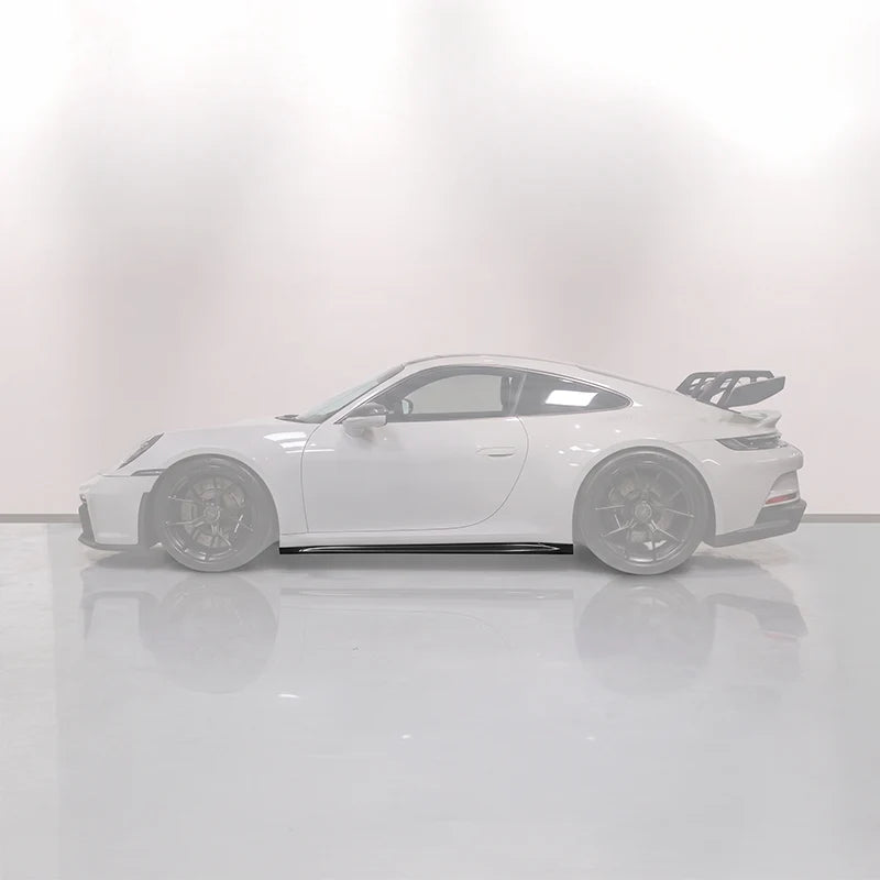 Porsche 911 GT3 992.1 dry carbon fibre side skirt trims V1 pair