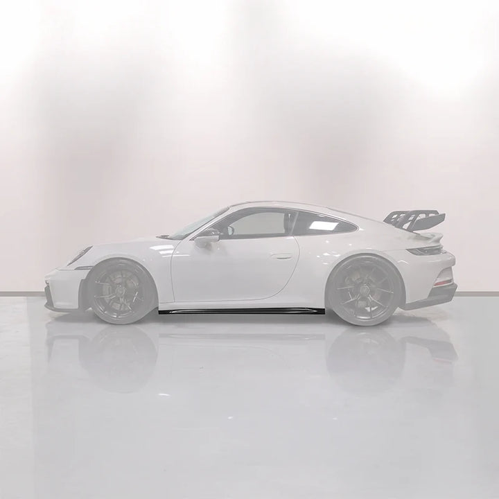 Porsche 911 GT3 992.1 dry carbon fibre side skirt trims V1 pair