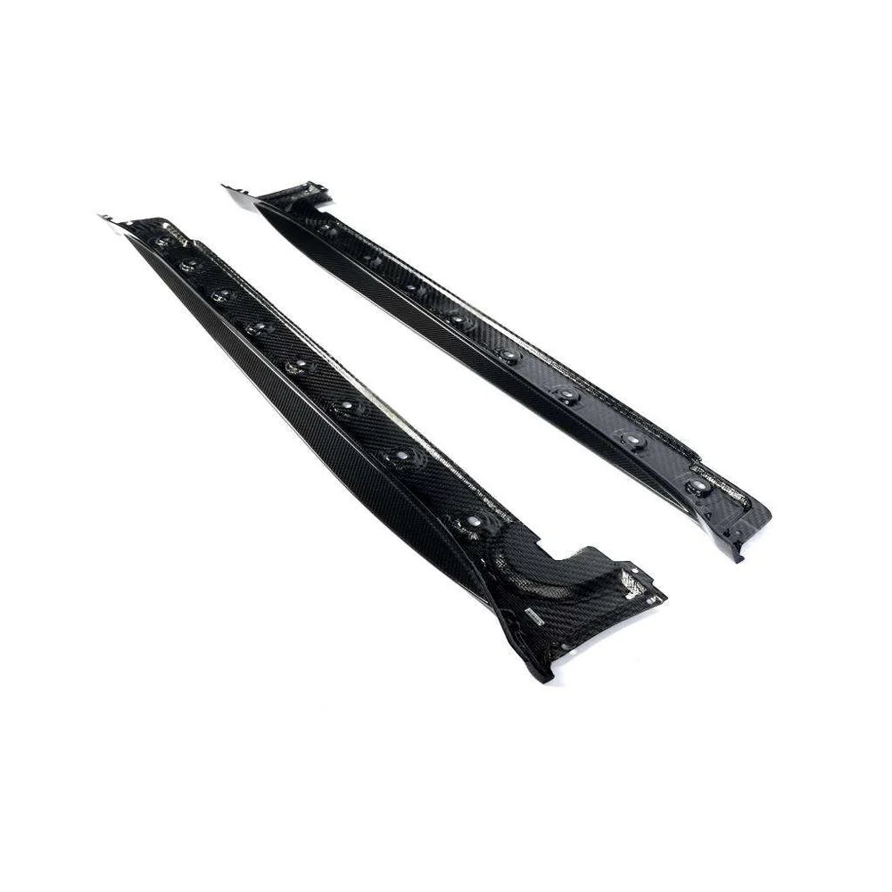 Genuine dry carbon fibre side skirt trims V1 for Porsche 911 GT3 992.1