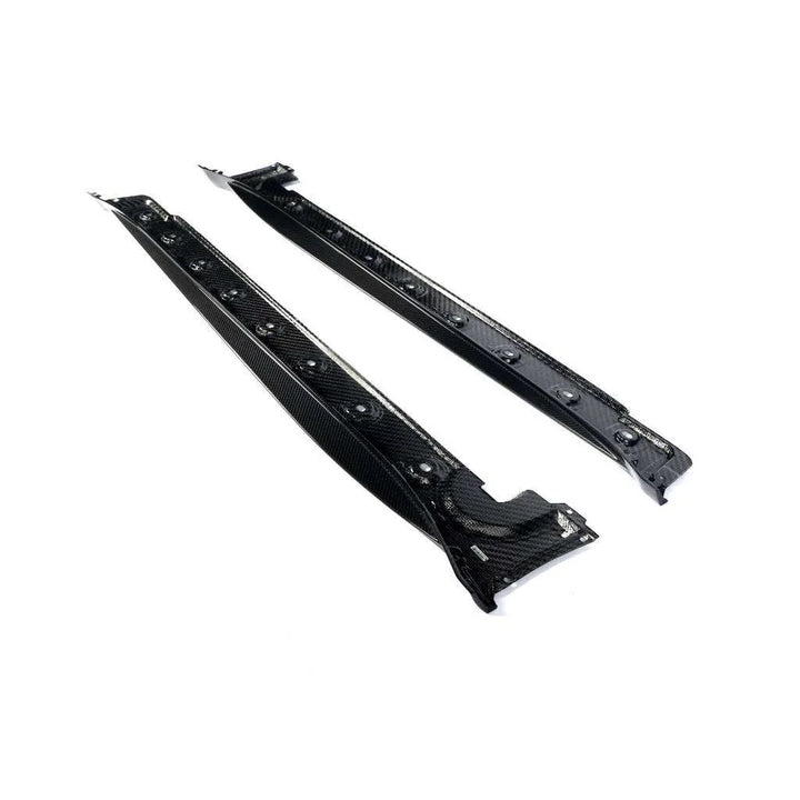 Genuine dry carbon fibre side skirt trims V1 for Porsche 911 GT3 992.1