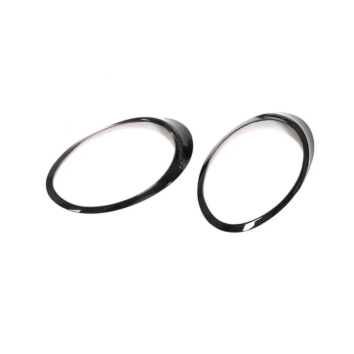 Porsche 911 Targa dry carbon headlight trim close-up