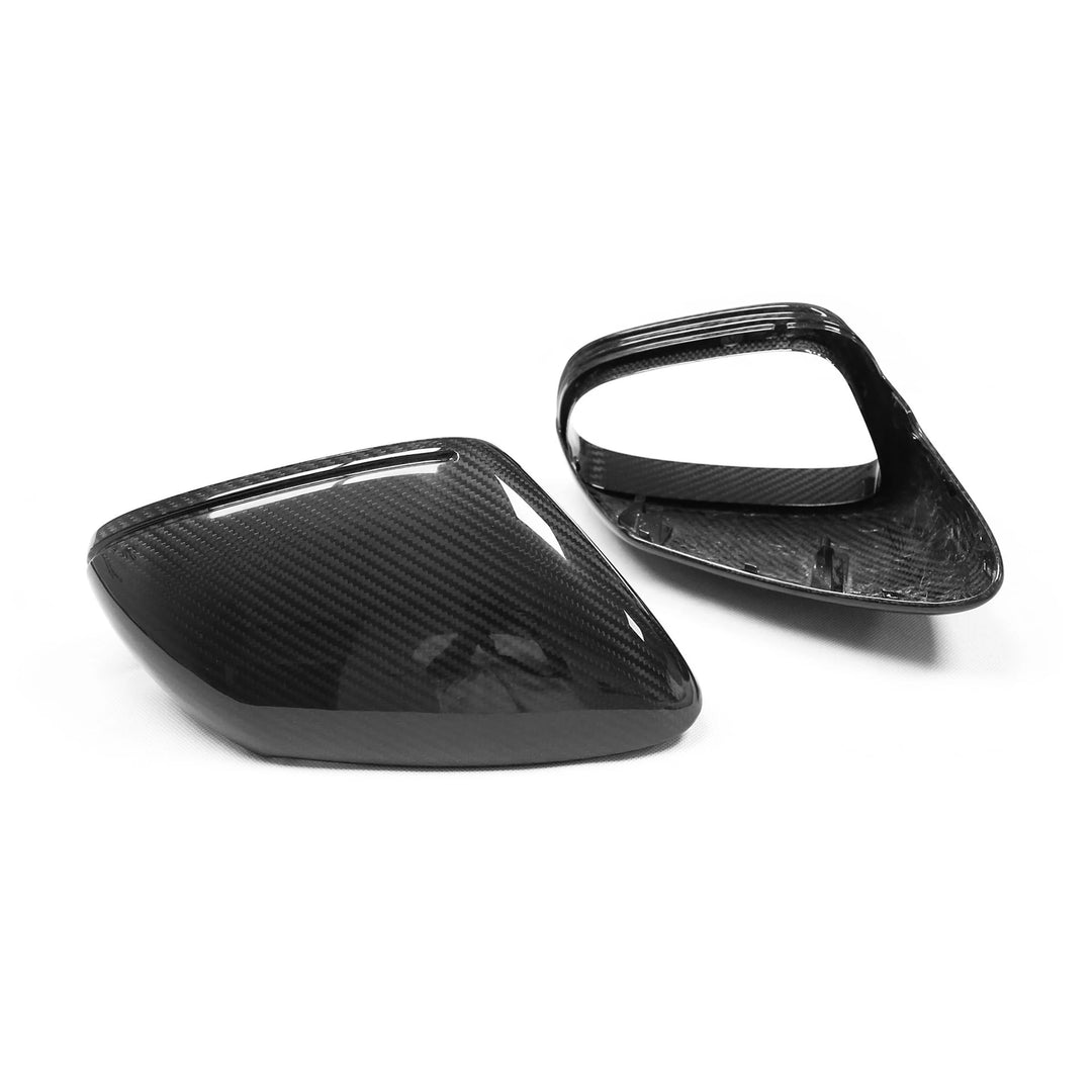 Porsche 911 992 dry carbon fibre wing mirror covers pair rear view