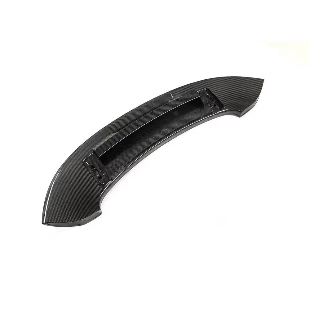 Dry carbon fibre spoiler for Porsche 911 Carrera S showing weave
