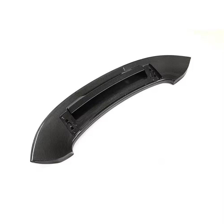 Dry carbon fibre spoiler for Porsche 911 Carrera S showing weave