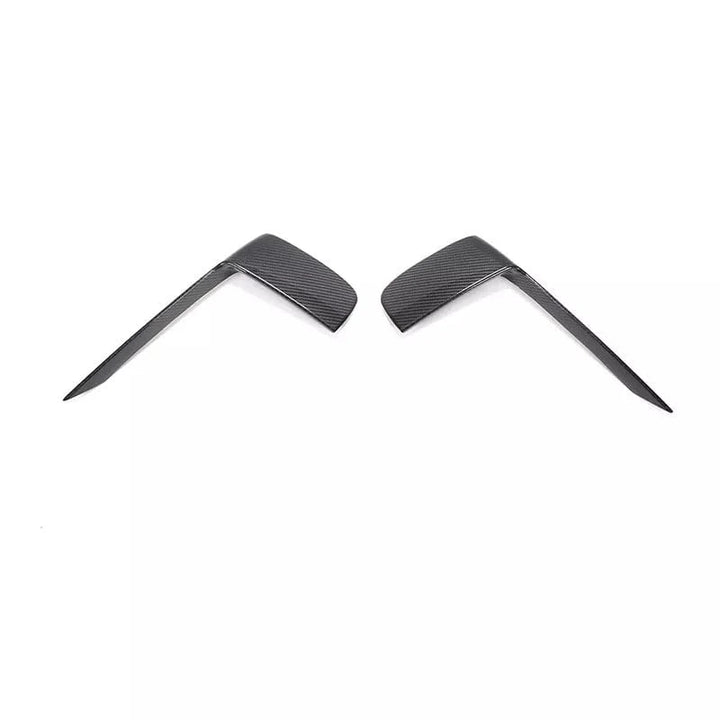 Genuine carbon fibre front bumper canard trims V1 for Porsche 911 GT3 RS 991.2