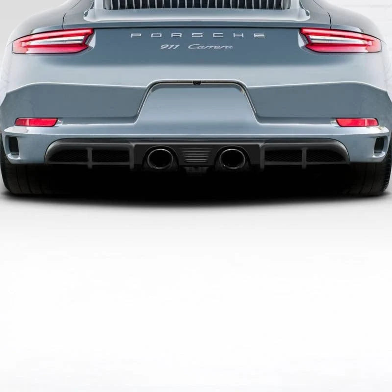 Carbon fibre rear diffuser for Porsche 911 GTS Coupé installed