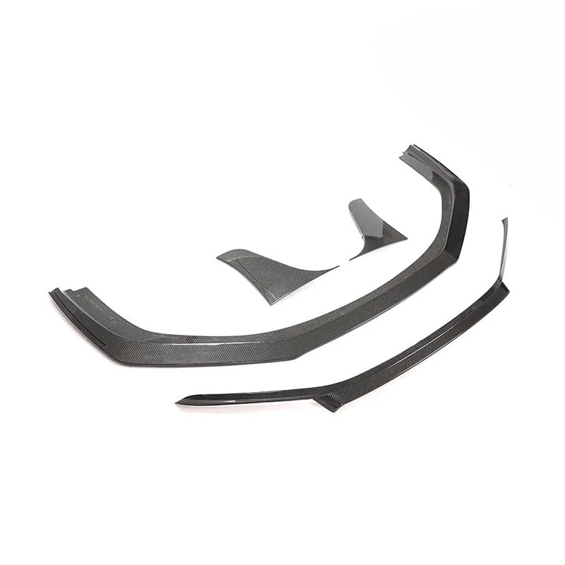 Porsche 911 Targa 4 GTS front splitter close-up showing weave