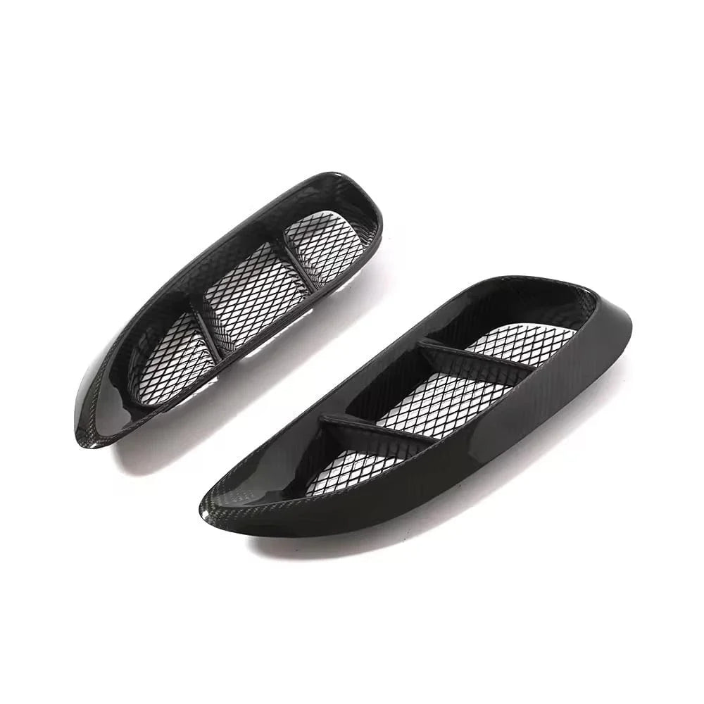 Porsche 718 Cayman Boxster dry carbon fibre intake vent trims V1