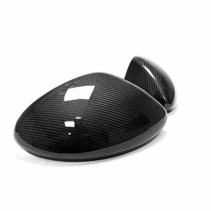 Genuine dry carbon fibre mirror covers V1 for Porsche 718 Cayman Boxster