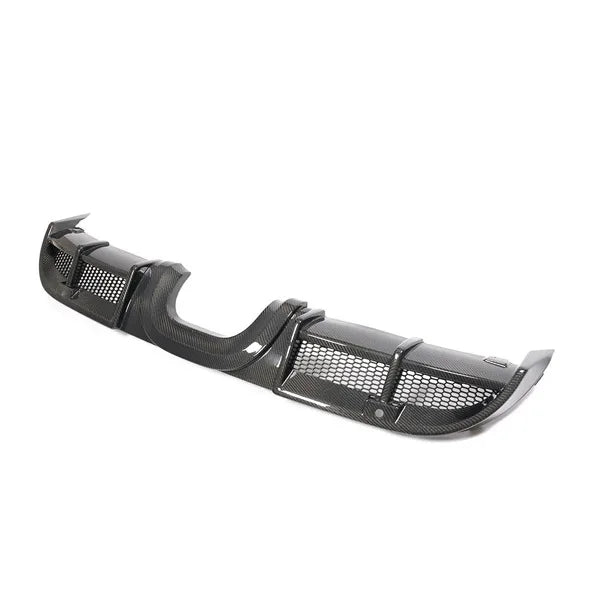 Porsche Cayman rear bumper carbon fibre detail