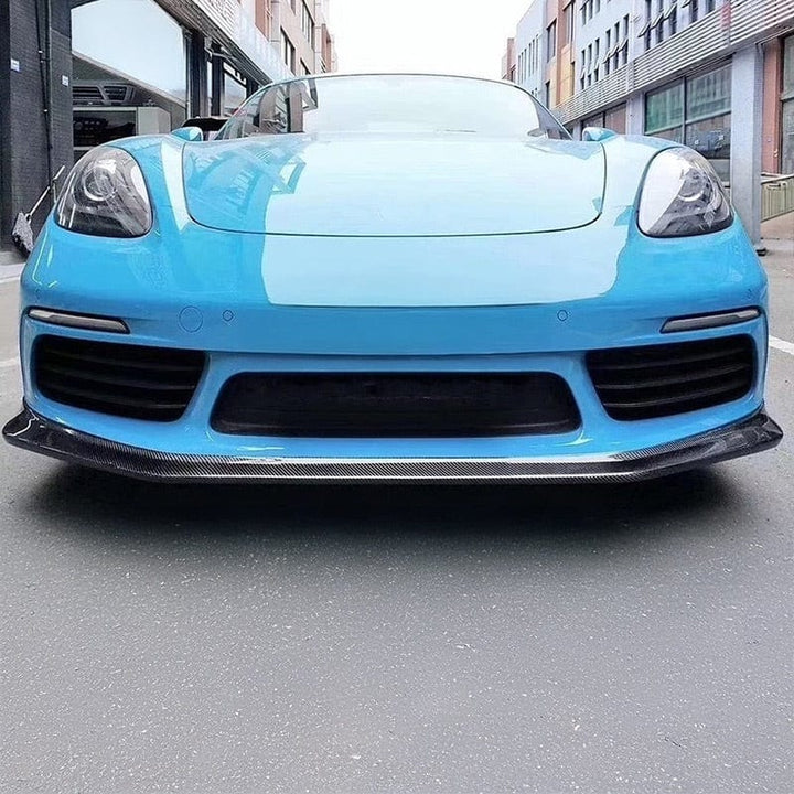 Porsche Cayman front bumper carbon fibre detail