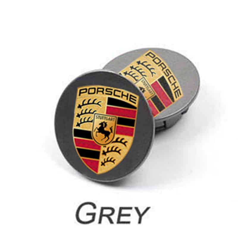 FLOATING Porsche Wheel Alloy Wheel Centre Caps | Black or Silver or Grey 76mm or 65mm - AutoCap Solutions