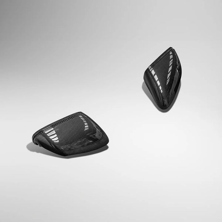 Porsche Taycan 9J1 dry carbon fibre mirror covers V1 pair