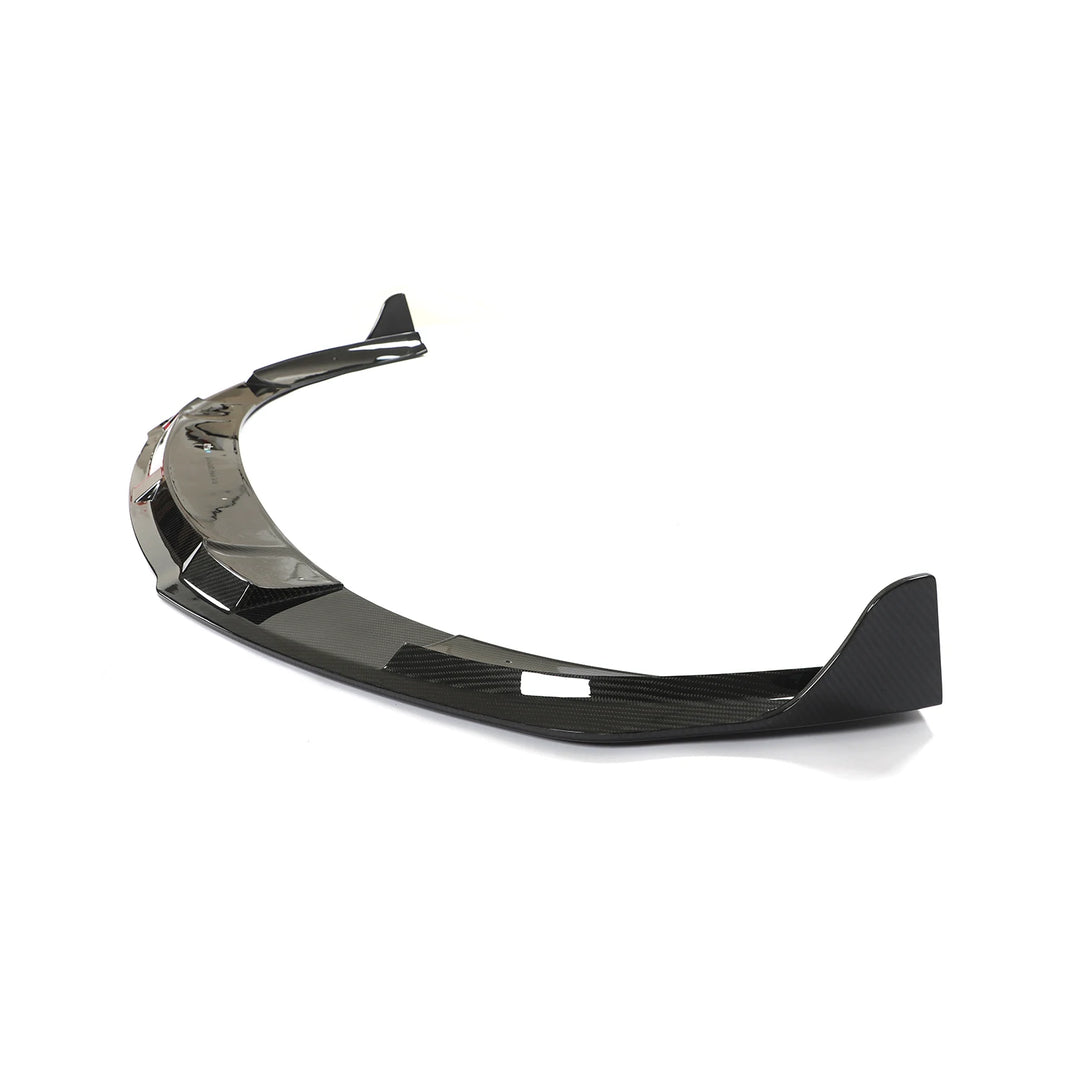 Porsche Taycan Turbo Turbo S dry carbon fibre front splitter V1